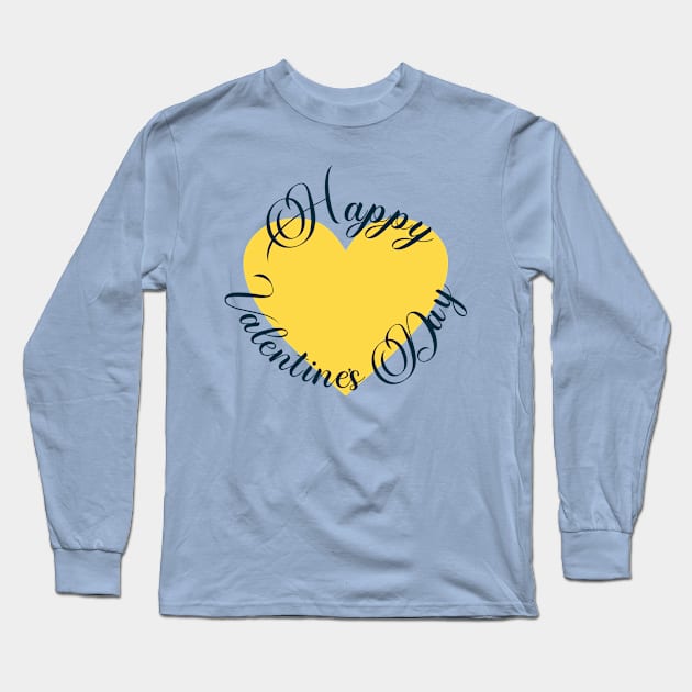 Happy Valentine's Day Long Sleeve T-Shirt by COBAMI